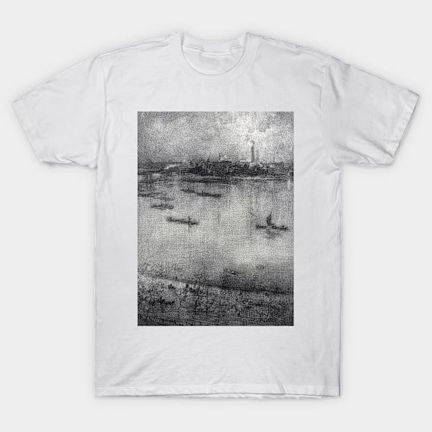James Whistler The Thames T-Shirt by pdpress